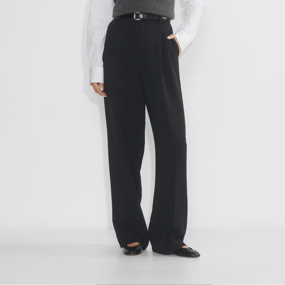 Wilfred Tailored Trouser in Black Crepette